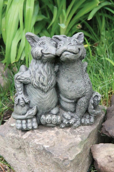 Best Friends Chirp Rexy Griffin Dragon Duo Pair Statues Massarelli